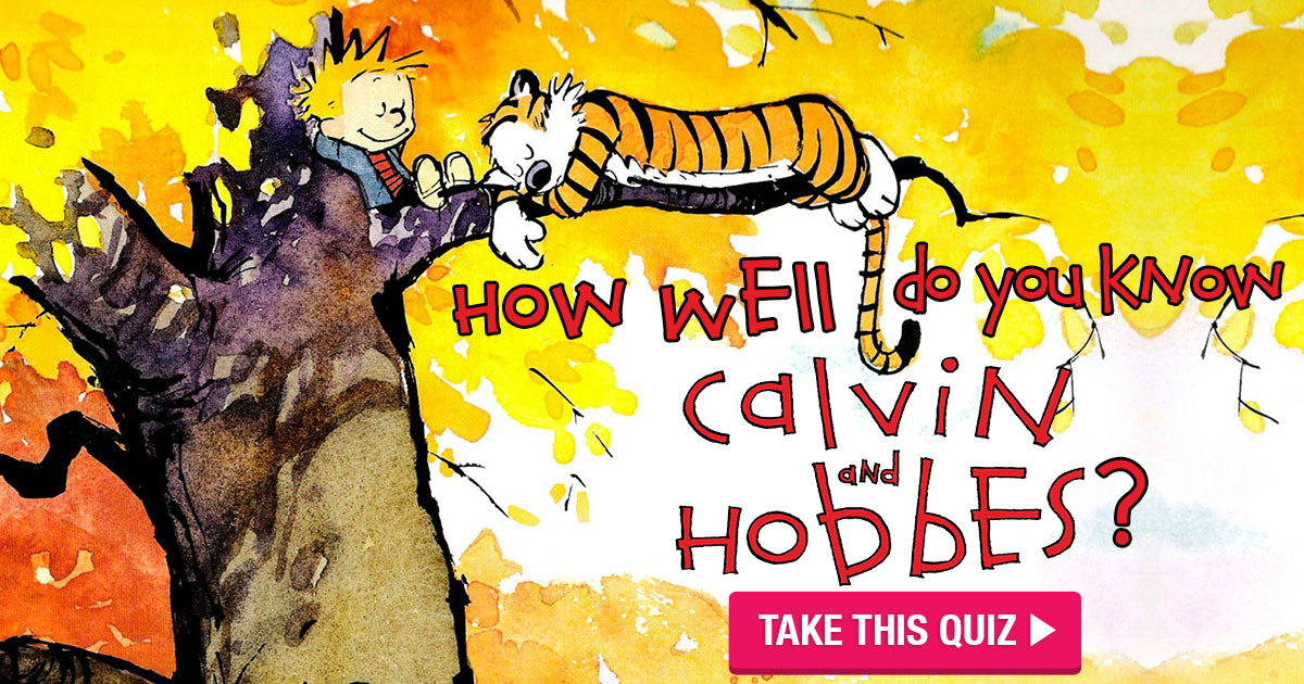 calvin hobbes well know comic tiger