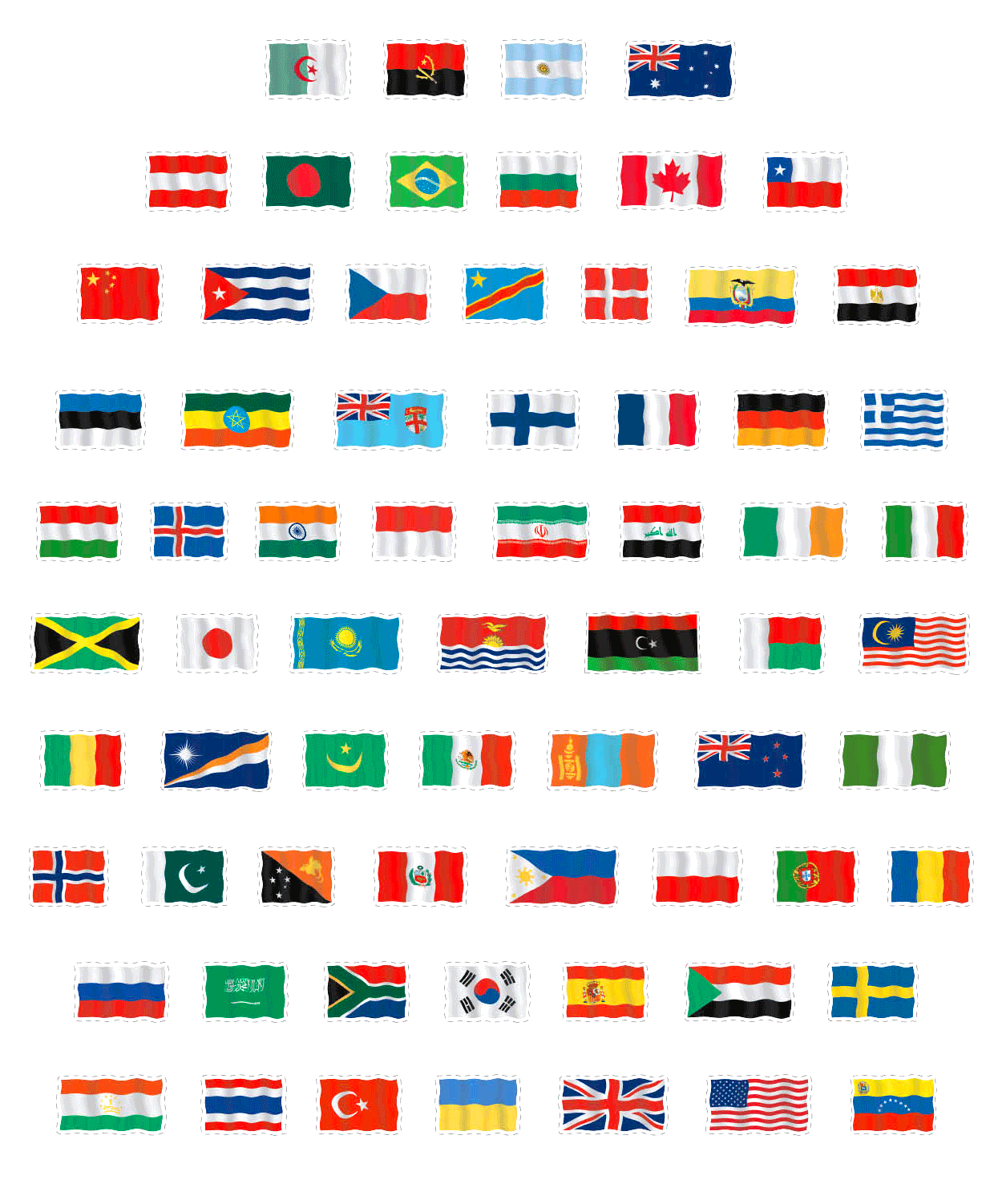 Can You Identify These Flags Of The World?1240 x 1502