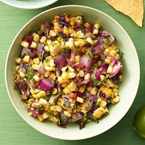 Medium roasted chili-corn salsa