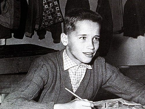 Can You Guess the Celebrity Childhood Photo? Celeb Yearbook 15 Arnold Schwarzenegger