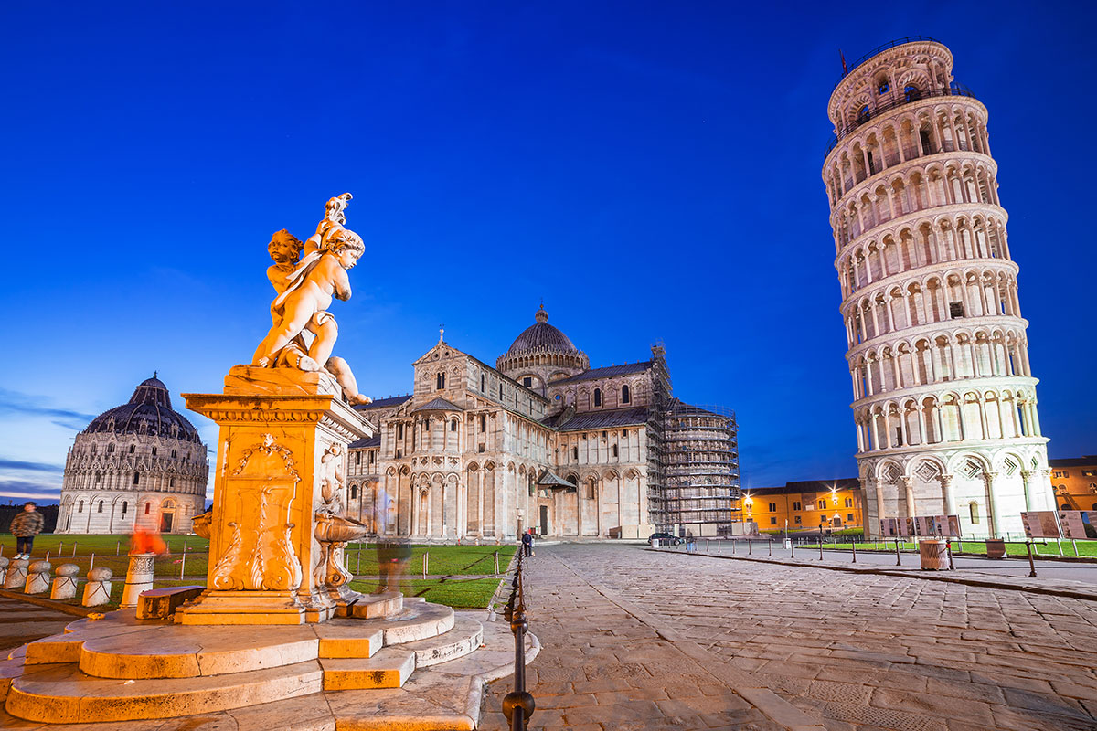 Can You Identify These Countries by Their 2nd Most Famous Sights? Leaning Tower of Pisa, Italy