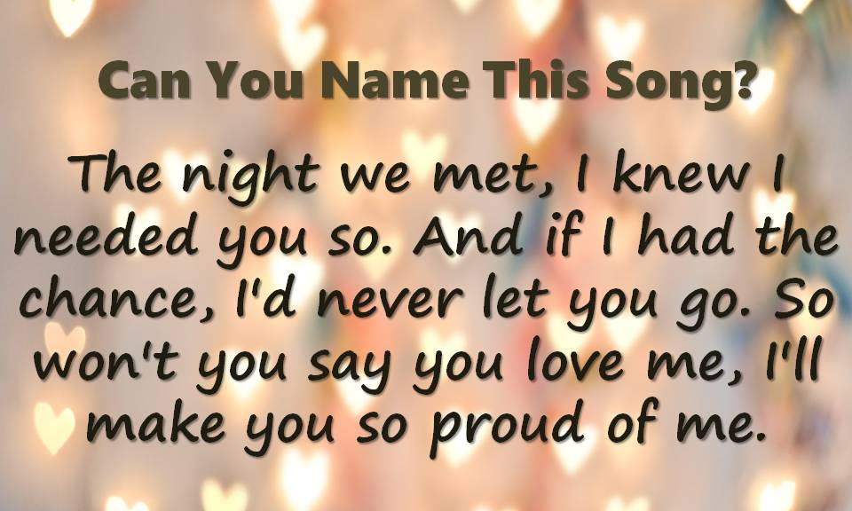 Can You Name These Legendary Love Songs? Slide6