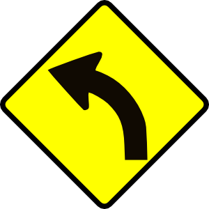 Can You Identify These Road Signs? Left curve ahead