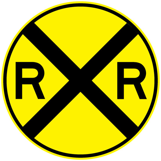 Can You Identify These Road Signs? Railroad crossing ahead