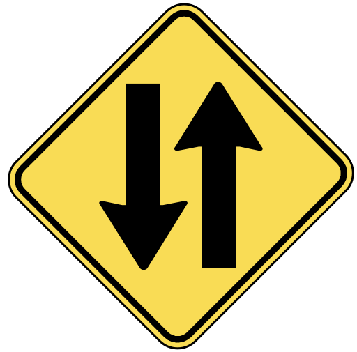 Can You Identify These Road Signs? Two way traffic