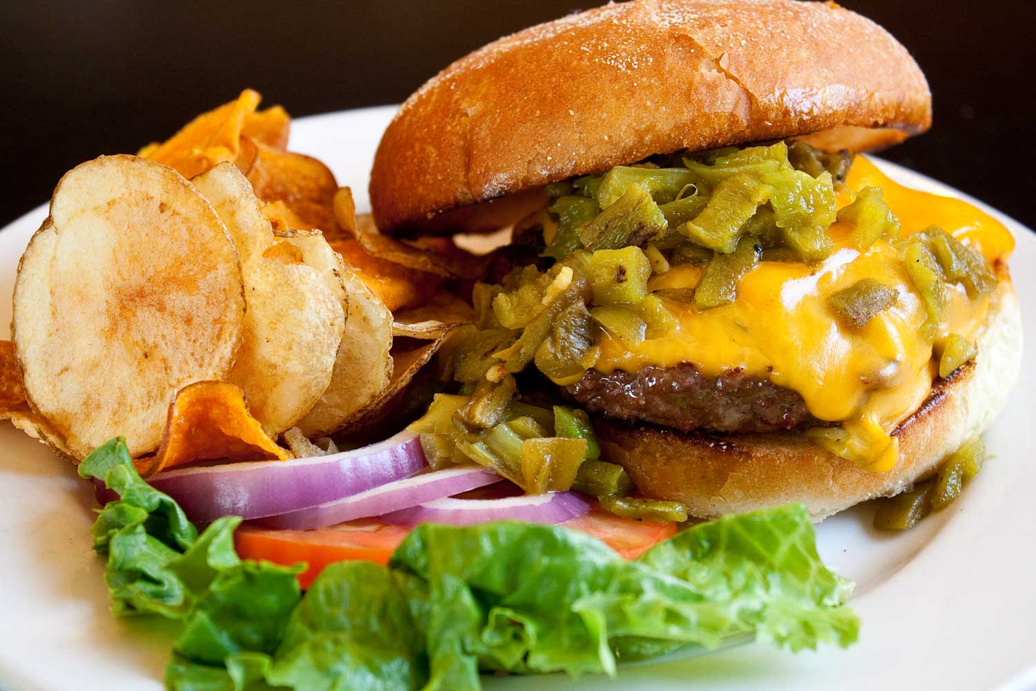 Can You Name These American Dishes? Green Chili Cheeseburger