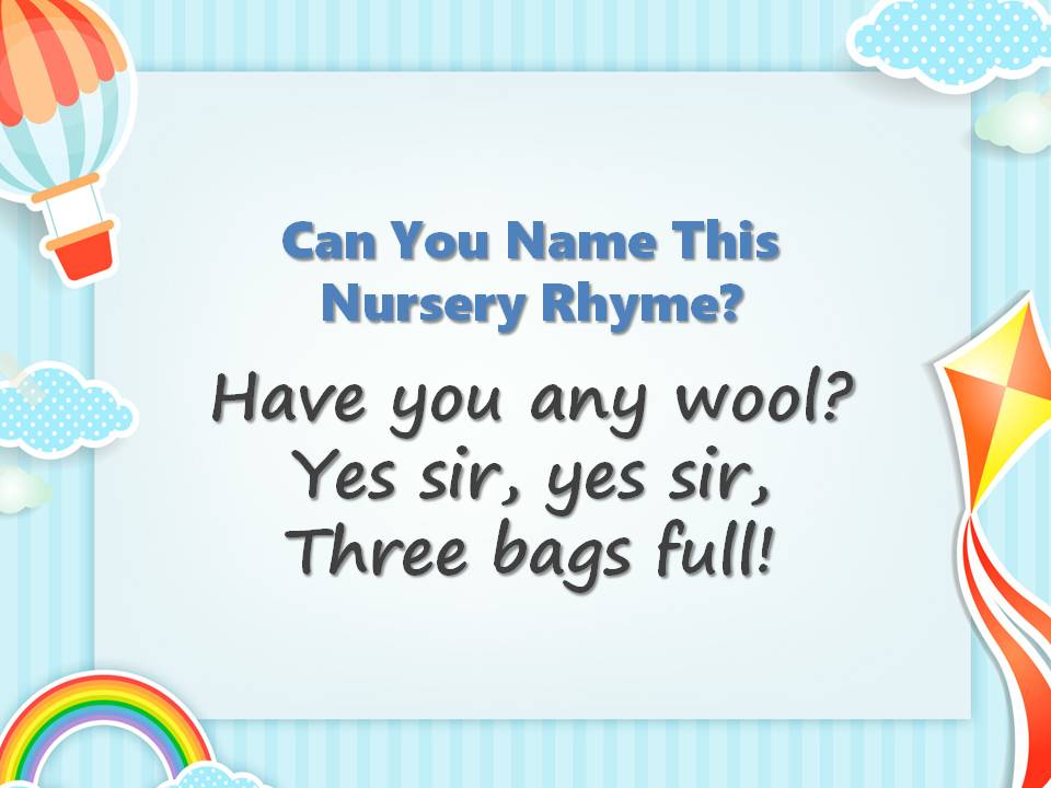 Can You Name These Nursery Rhymes? Quiz Slide5