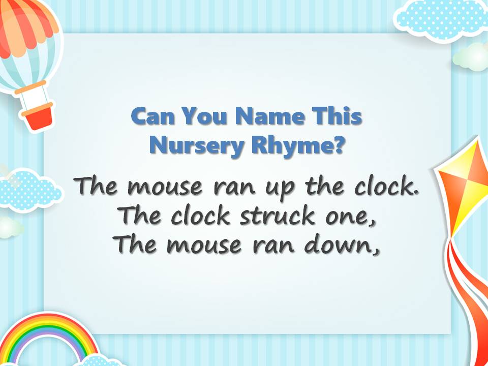 Can You Name These Nursery Rhymes? Quiz Slide6