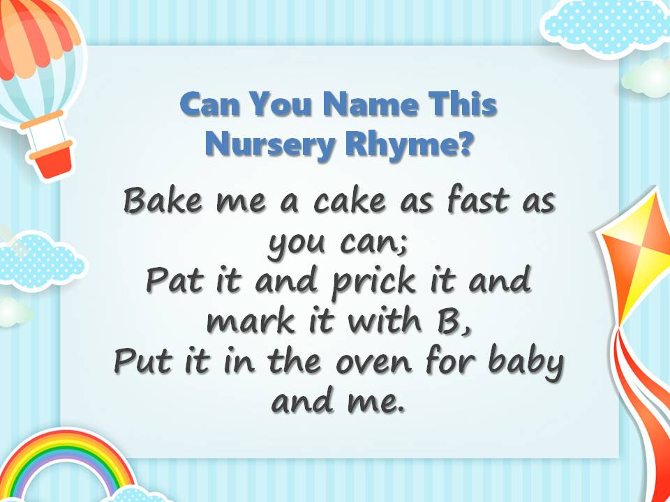 Can You Name These Nursery Rhymes? Quiz Slide13