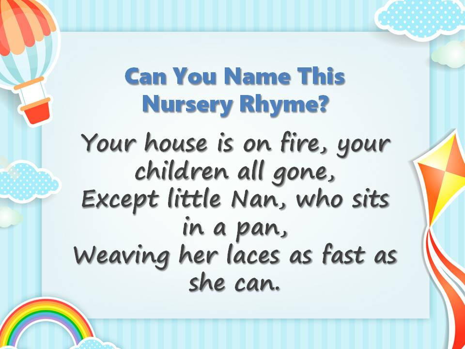 Can You Name These Nursery Rhymes? Quiz Slide14