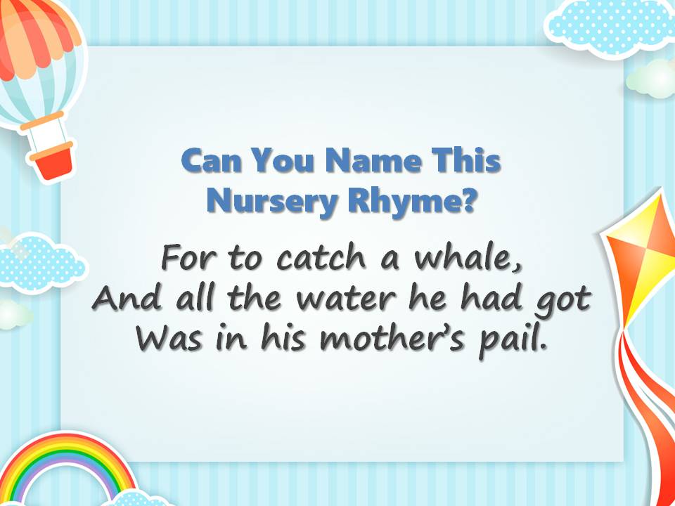 Can You Name These Nursery Rhymes? Quiz Slide17