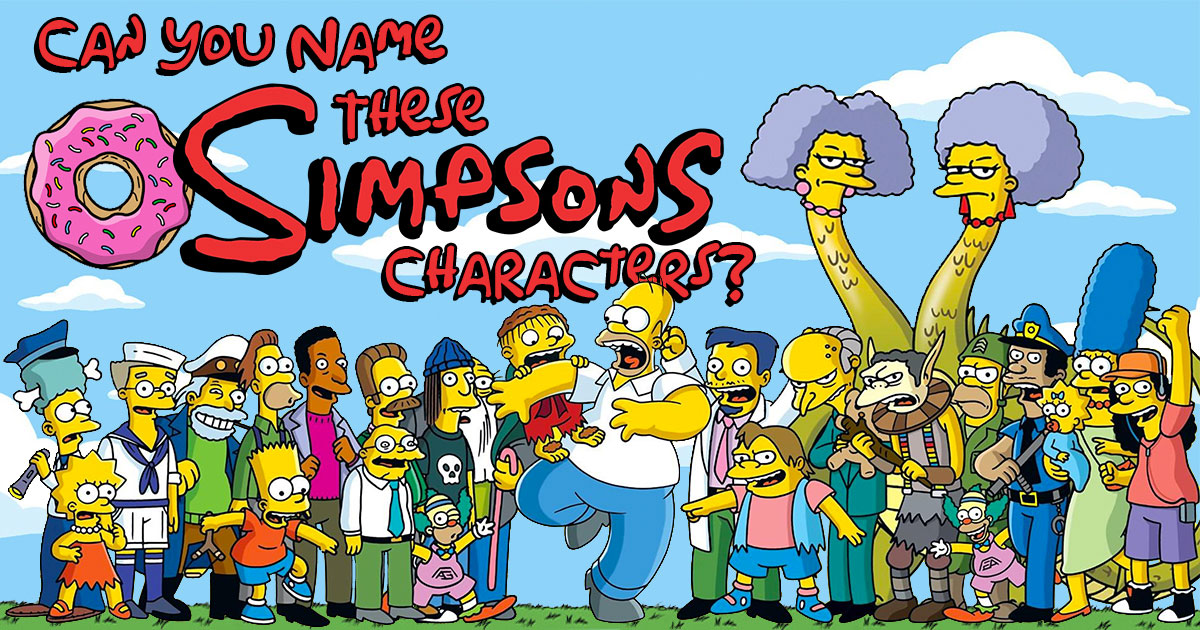 Can You Name These Simpsons Characters