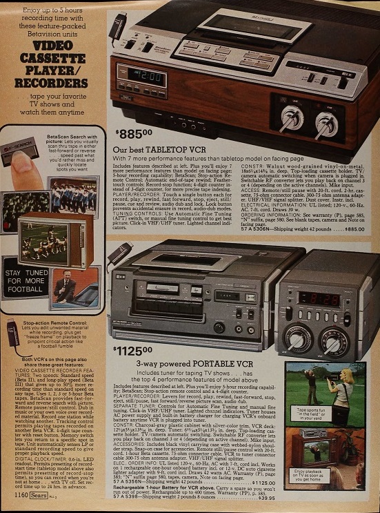 Can You Guess the Year of These Sears Catalog Pages? 02 1981 spring vcrs