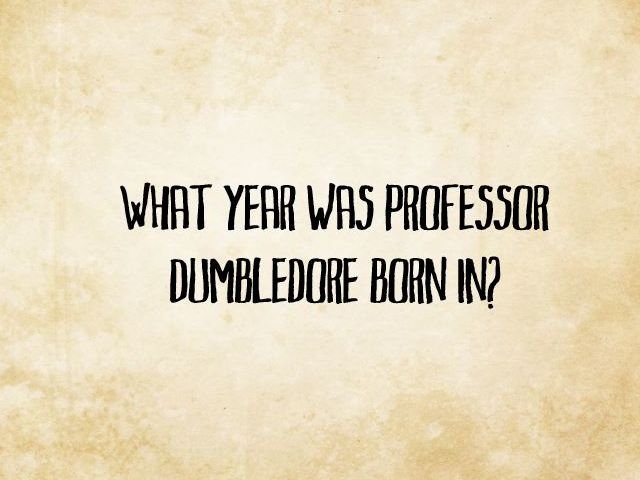 Dumbledore Quiz 01