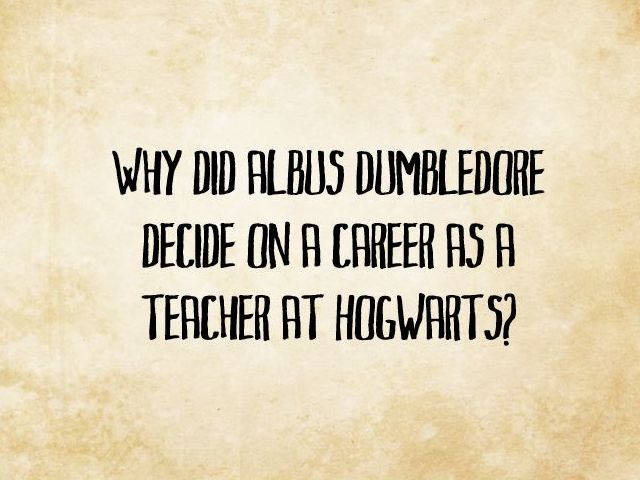 Dumbledore Quiz 16