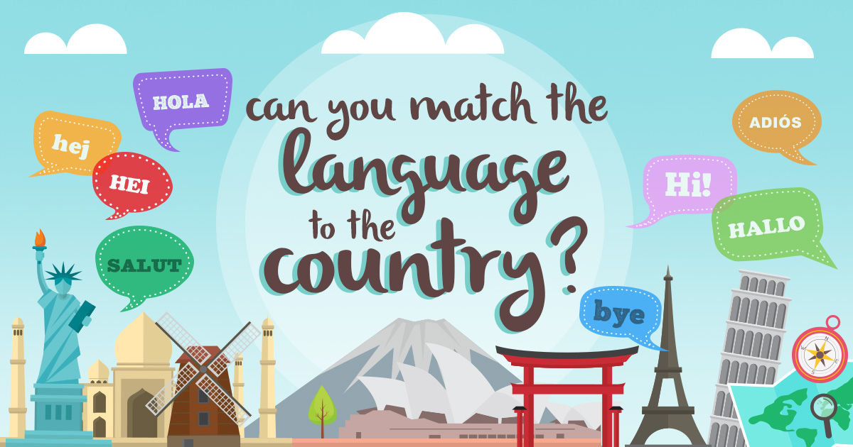 Can You Match the Language to the Country?