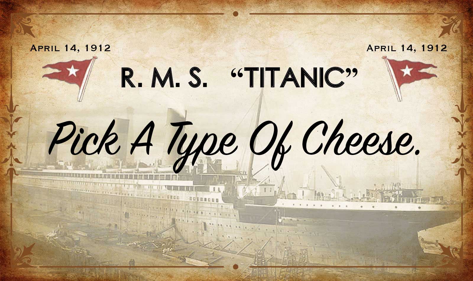 🚢 Choose Your Meal on the Titanic and We’ll Tell You Which Decade You Belong in Titanic   Q11