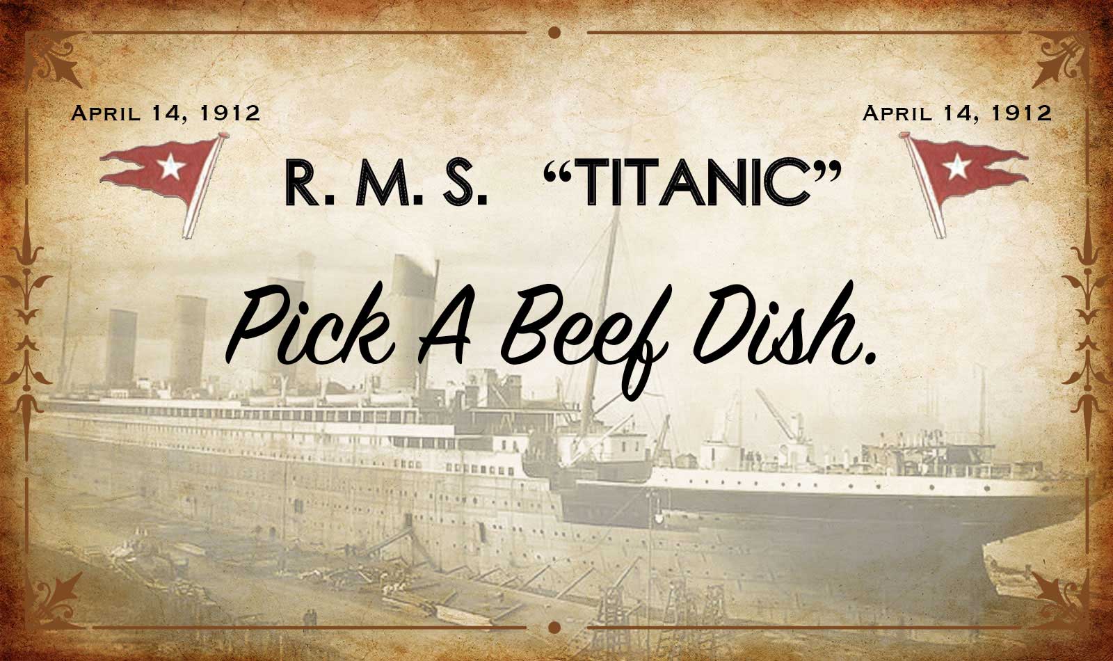 🚢 Choose Your Meal on the Titanic and We’ll Tell You Which Decade You Belong in Titanic   Q8