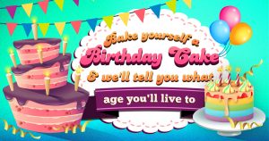 Bake Yourself Birthday Cake to Know What Age You'll Liv… Quiz