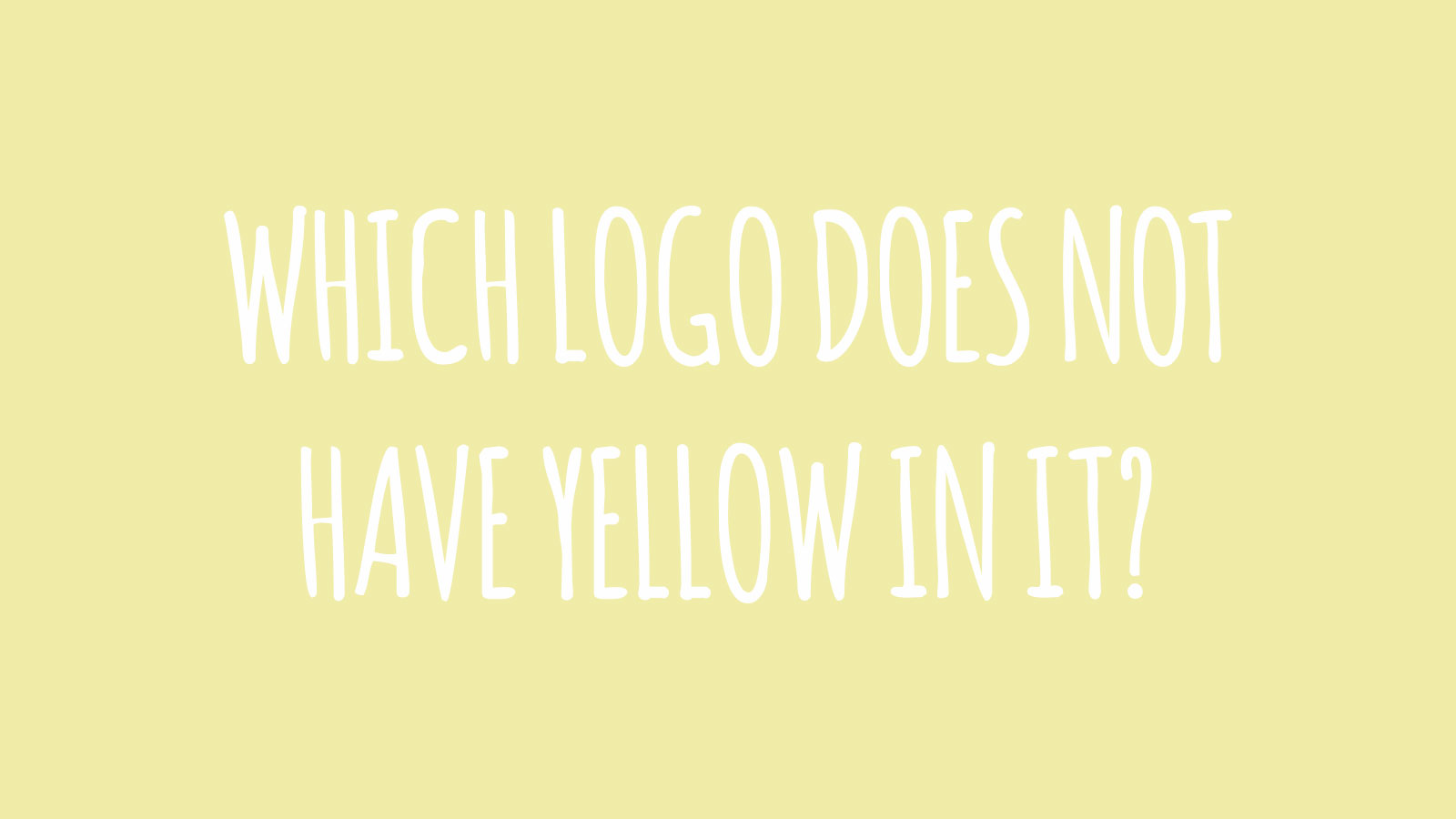Can You Recognize These Popular Logos Without Color? 107