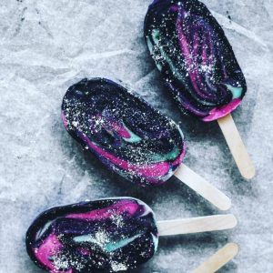 Black Food Halloween Quiz Galaxy popsicle