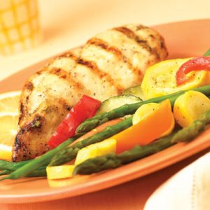 Can You Live a Day in the Life of Marilyn Monroe? Grilled chicken and steamed vegetables