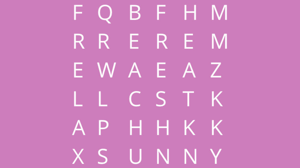 What You See First in This Word Search Test Will Determine Your Personality 1338
