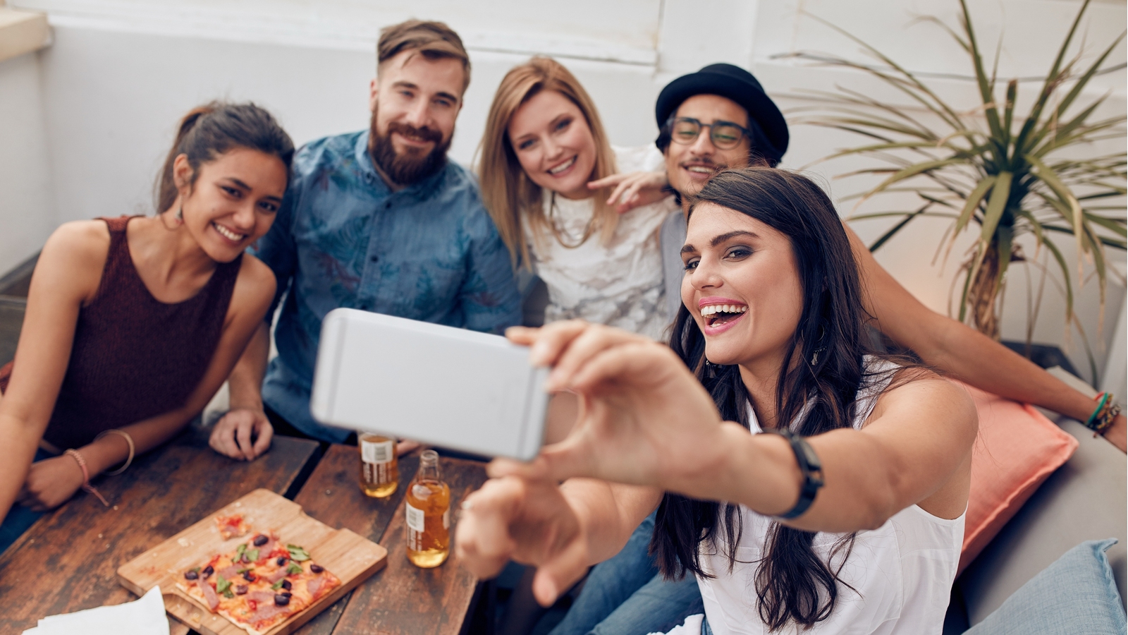 What Period in History Do You Actually Belong In? Group Of Friends Taking Selfie On A Smart Phone