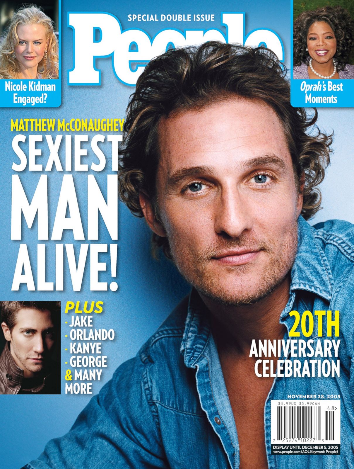 Rate People Magazine’s Sexiest Men Alive and We’ll Guess the Decade You Were Born Matthew McConaughey