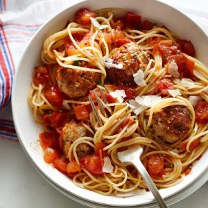 Build A Man Spaghetti and Meatballs