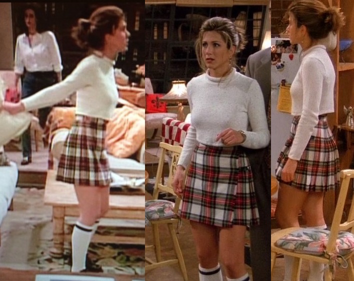 Tell Us How You Feel About ’90s Fashion and We’ll Guess How Old You Are Rachel Tartan skirt