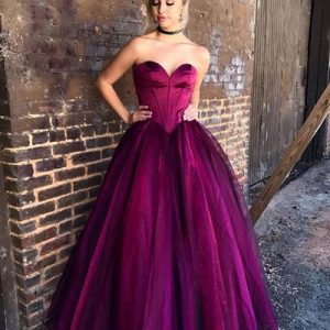 👗 Design a Fancy Gown and We’ll Guess Your Hair and Eye Color Purple