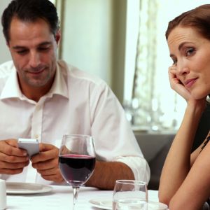 Love Language Test Your partner paying attention to their phone while they are with you