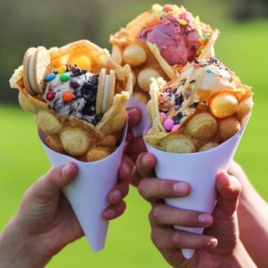 This Hipster Food Quiz Will Reveal Where You Should Live Egg waffles with ice cream