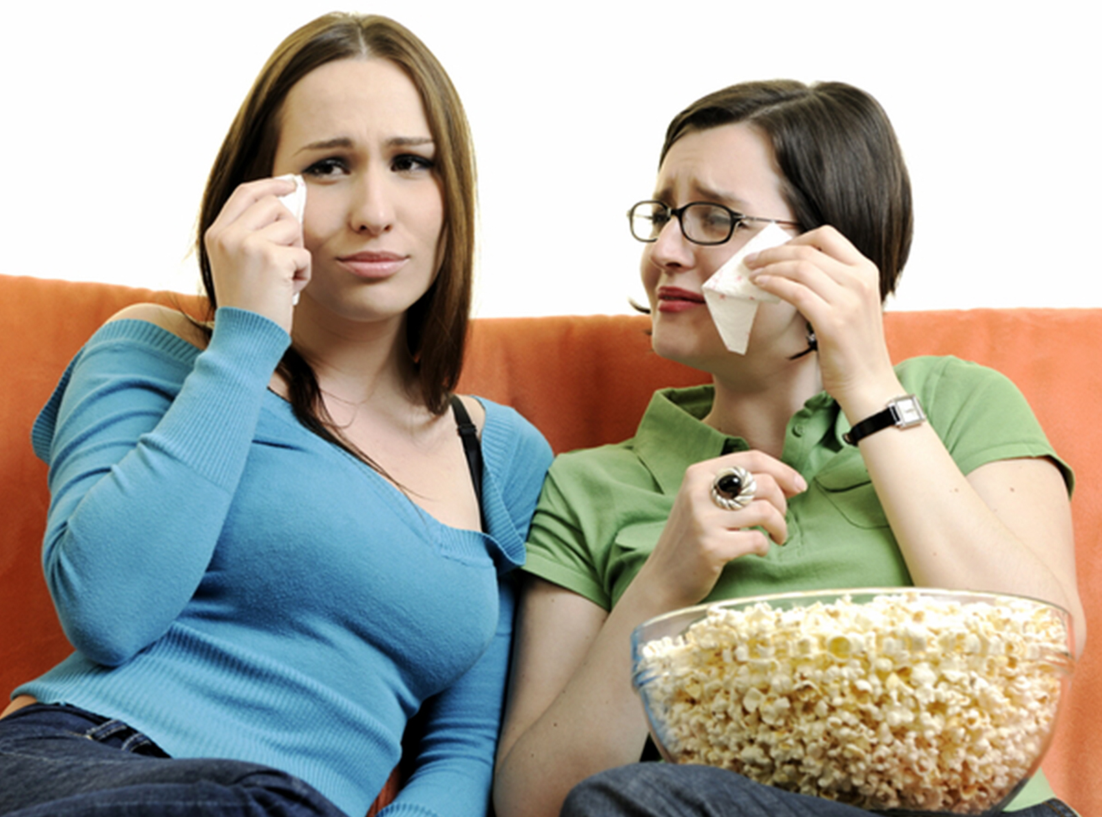 Empath Test person crying at movie