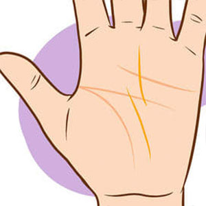 Palm Reading Quiz Breaks and changes direction