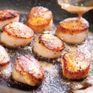 What Job Would You Have in a Restaurant Kitchen? Seared scallops