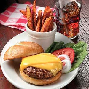 What Dog Breed Am I? Burger and fries