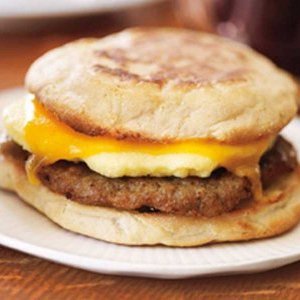 🍳 Pick Some Breakfast Foods and We’ll Reveal Your Celebrity Twin Starbucks Sausage & Cheddar Classic Breakfast Sandwich