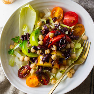 Eat At Celeb Weddings To Know The Age You'll Get Married Quiz Endive salad with Meyer lemons, fava beans, and black olives