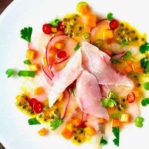 Eat At Celeb Weddings To Know The Age You'll Get Married Quiz Sea bass with fruit and veggie ceviche