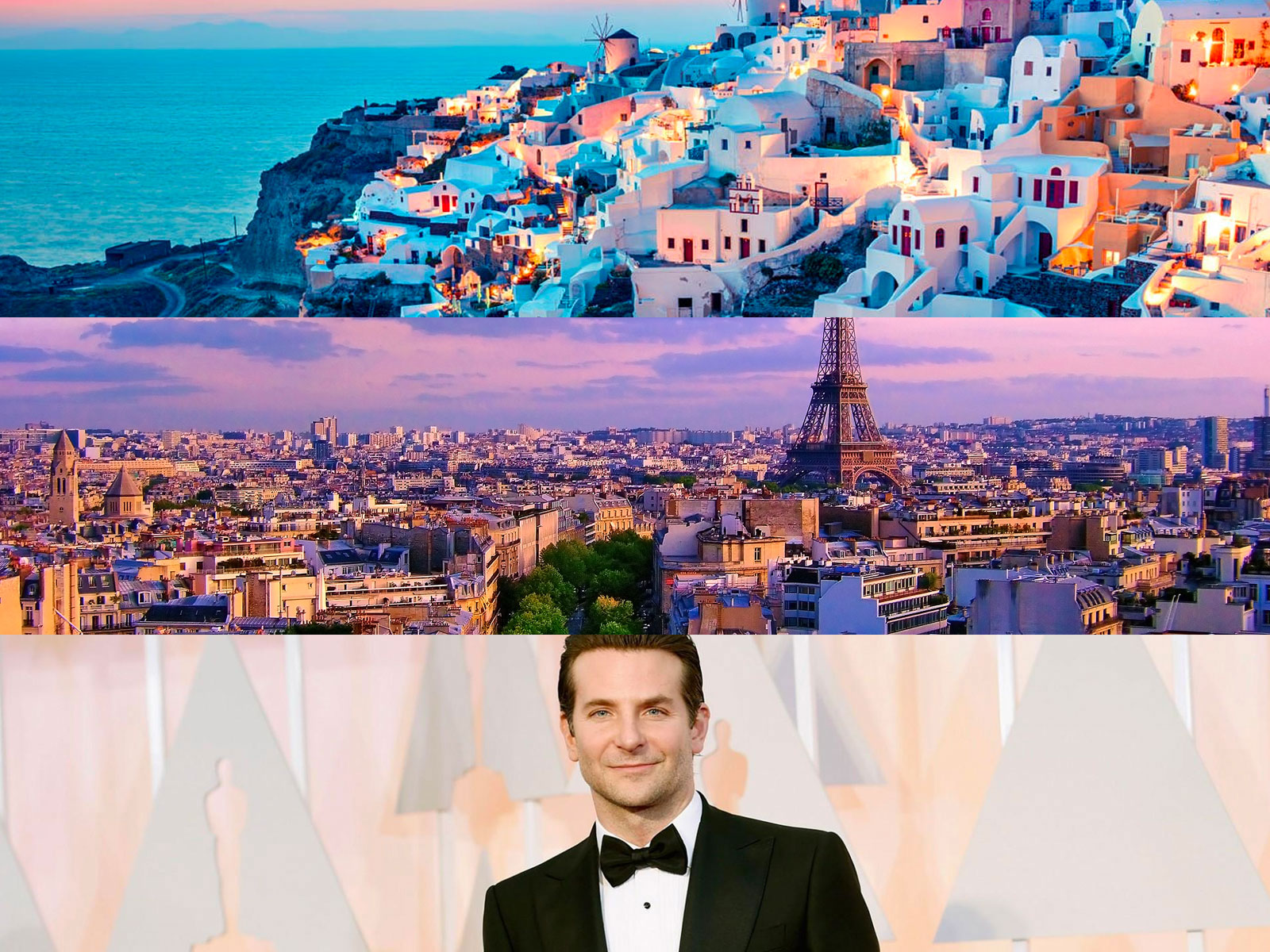 You got: Santorini, Paris, and Bradley Cooper! 👰 Plan Your Wedding and We’ll Give You a Wedding Destination, Honeymoon, And a Celebrity Wedding Crasher