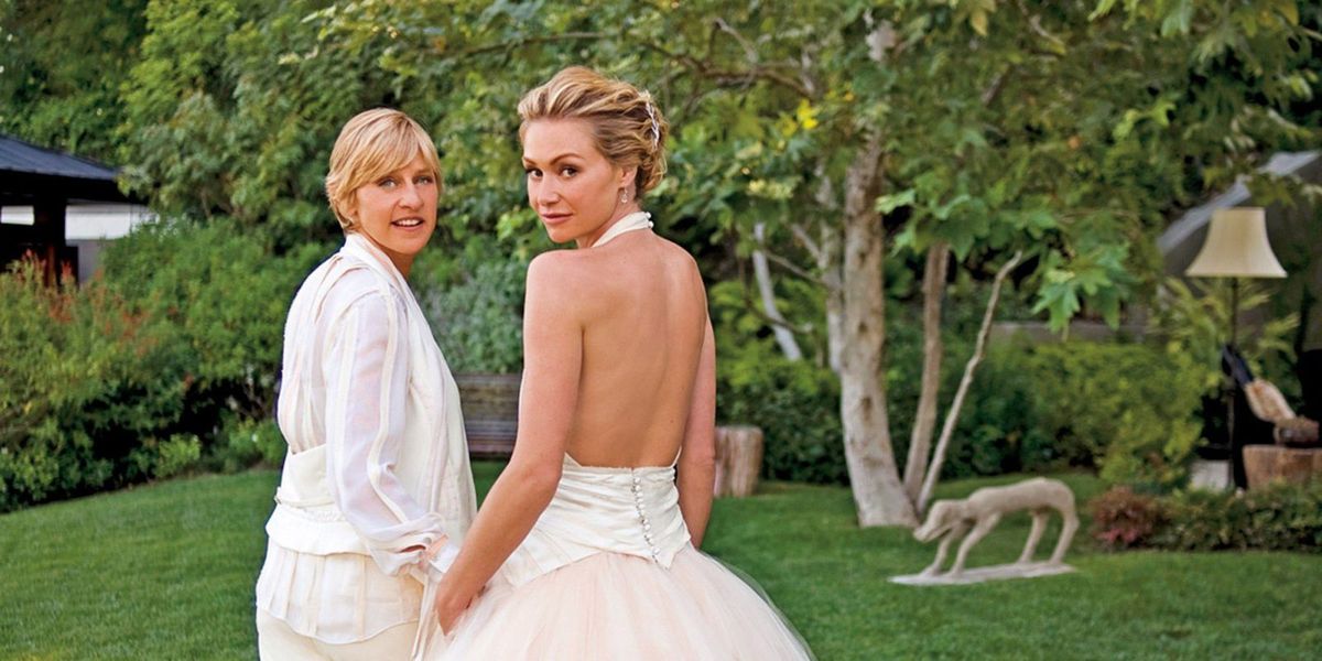 🥂 Eat at These Celebrity Weddings and We’ll Reveal the Exact Age You’ll Get Married ellen and portia