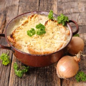 Eat a Wildly Expensive Dinner and We’ll Reveal Who’s Paying for It French onion soup