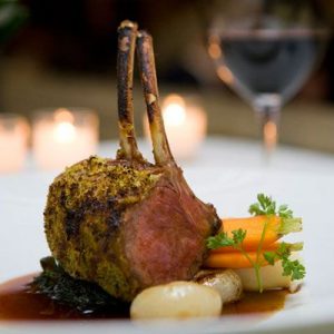 Eat a Wildly Expensive Dinner and We’ll Reveal Who’s Paying for It Herb-crusted rack of lamb