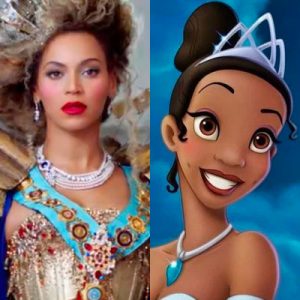 👑 Everyone Is a Combo of Two Disney Princesses — Who Are You? 👑 Beyonce as Princess Tiana