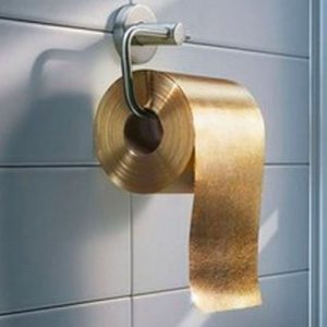 Buy Expensive Everyday Items and We’ll Reveal What Your Finances Look Like in 10 Years Gold toilet paper - $1.38 Million