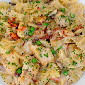 Order a Giant Meal from the Cheesecake Factory and We’ll Reveal How Old You REALLY Act Farfalle with chicken and roasted garlic