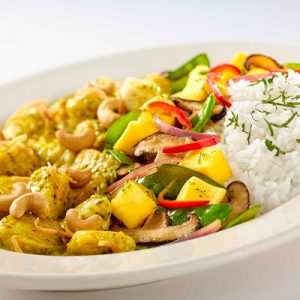 Order a Giant Meal from the Cheesecake Factory and We’ll Reveal How Old You REALLY Act Thai coconut-lime chicken