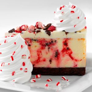 Order a Giant Meal from the Cheesecake Factory and We’ll Reveal How Old You REALLY Act Peppermint bark cheesecake